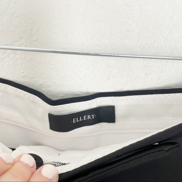 Ellery Cassandra Lace Trimmed High Rise Waist Stirrup Pants Black Casual Work - Picture 7 of 9